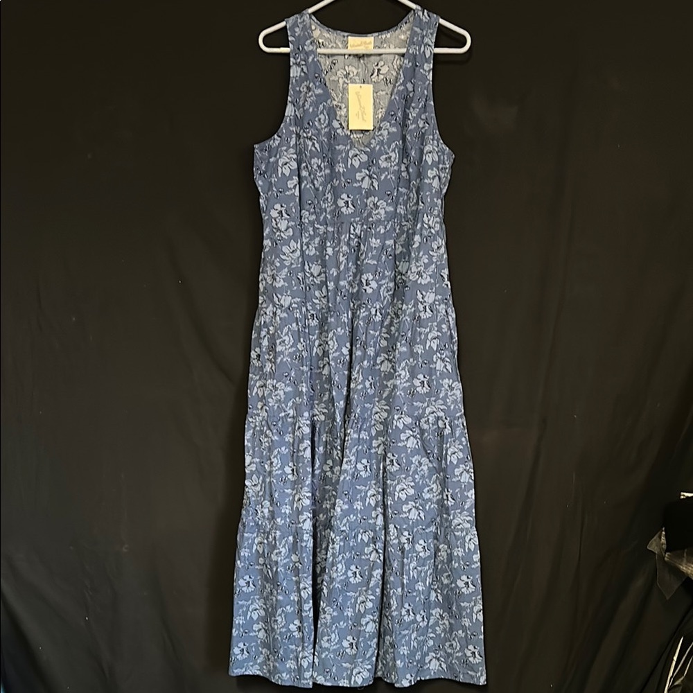 Universal Thread Blue Floral Sleeveless Maxi Dress L/XL/XXL